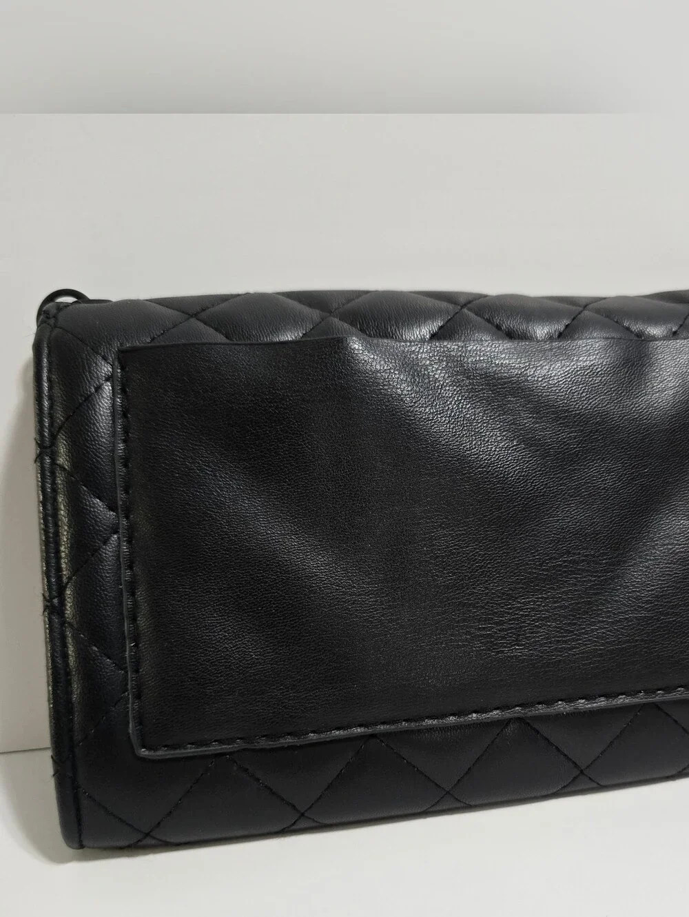 Quilted Black Chain Shoulder Bag - Women's Elegant Crossbody
